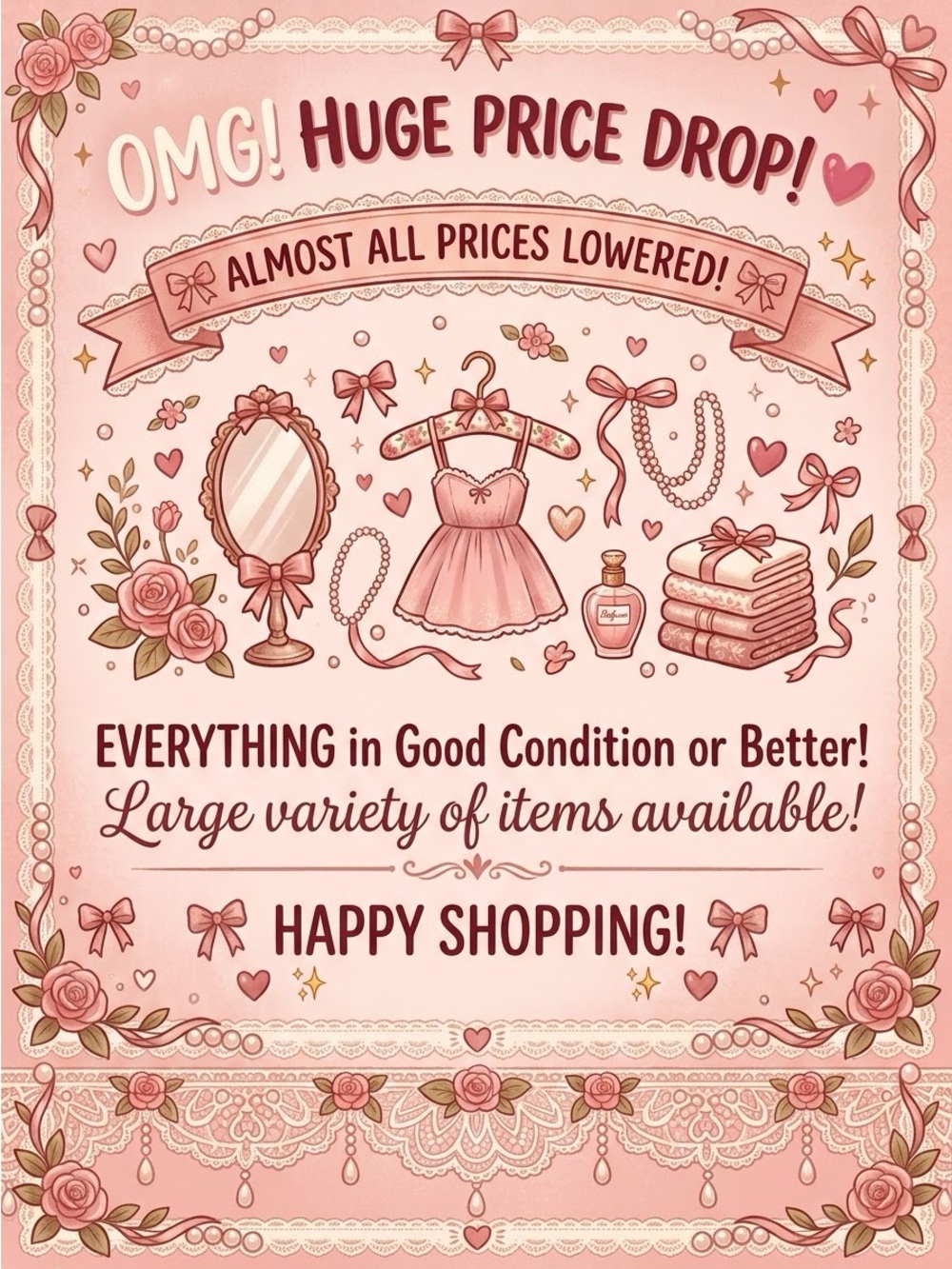 🎀 Huge Price Drop! Almost All Prices Lowered! 🎀
